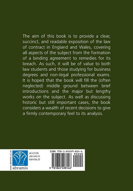 Produktbild: The Law of Contract in England & Wales