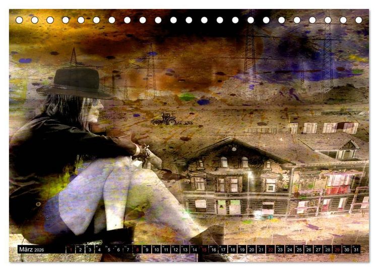 Produktbild: Illusionen in Texturen, Fotokunst (Tischkalender 2026 DIN A5 quer), CALVENDO Monatskalender