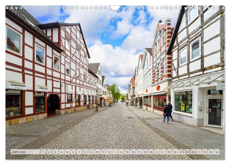 Produktbild: B&uuml;ckeburg Impressionen (Wandkalender 2026 DIN A3 quer), CALVENDO Monatskalender