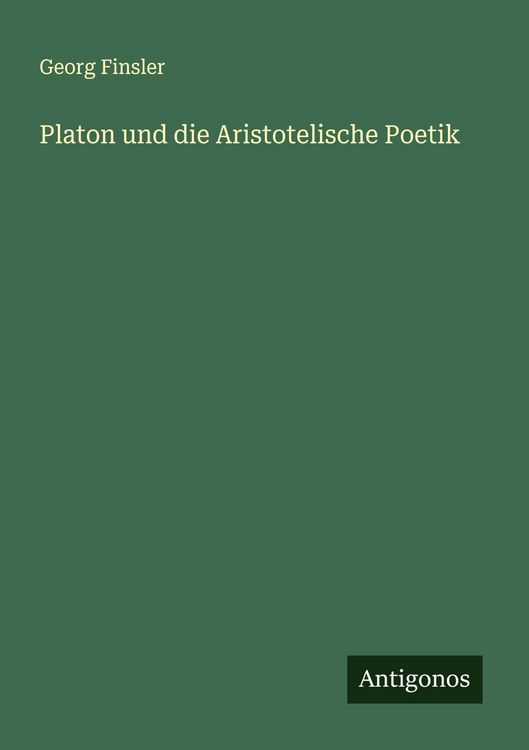 Produktbild: Platon und die Aristotelische Poetik