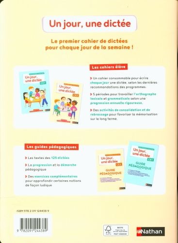 Produktbild: Un jour, une dict&eacute;e CE2