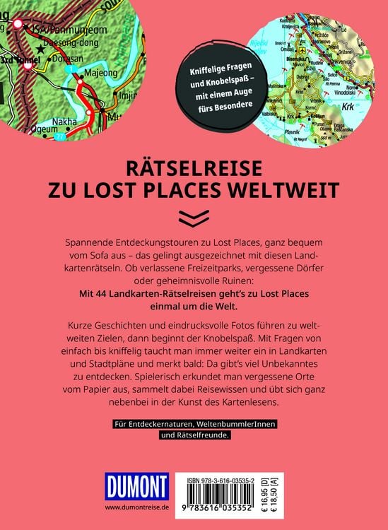 Produktbild: Landkarten-R&auml;tselreise Lost Places weltweit