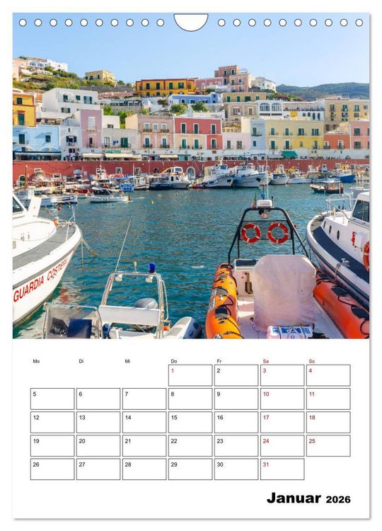 Produktbild: Insel Ponza - Italien (Wandkalender 2026 DIN A4 hoch), CALVENDO Monatskalender