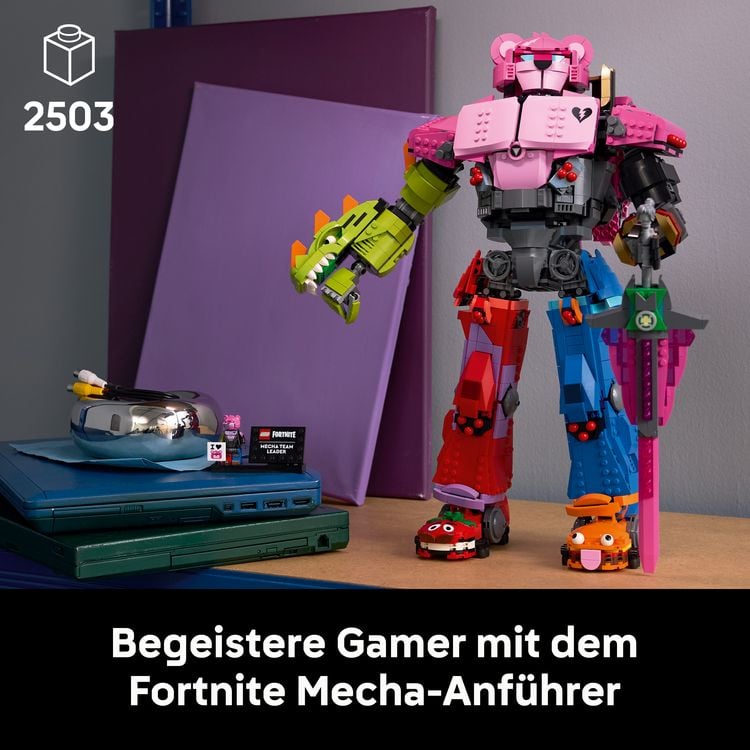 Produktbild: LEGO Fortnite 77078 Mecha-Anf&uuml;hrer, Bauset f&uuml;r Erwachsene mit Figur