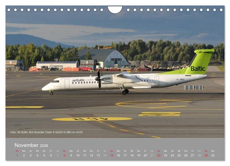 Produktbild: Flugzeuge im Auge der Kamera (Wandkalender 2026 DIN A4 quer), CALVENDO Monatskalender