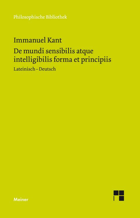 Produktbild: De mundi sensibilis atque intelligibilis forma et principiis