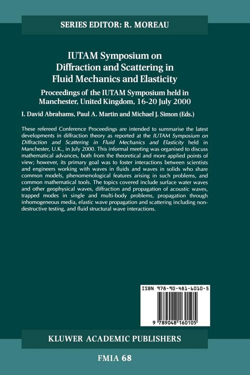 Produktbild: IUTAM Symposium on Diffraction and Scattering in Fluid Mechanics and Elasticity