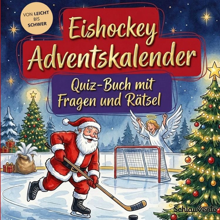Produktbild: Eishockey-Adventskalender: Quiz-Buch mit Fragen und R&auml;tsel