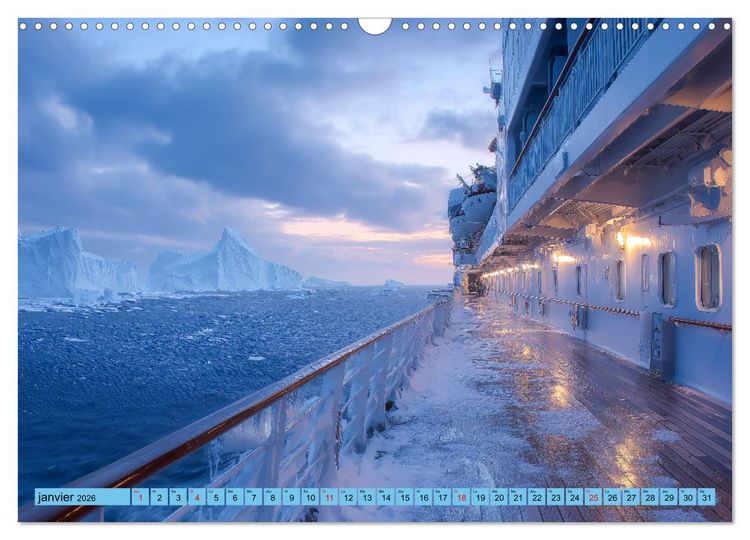 Produktbild: Paquebots de croisi&egrave;re - G&eacute;ants des mers impressionnants (Calendrier mural 2026 DIN A3 vertical), CALVENDO calendrier mensuel