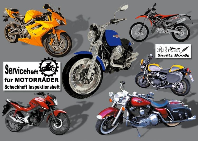 Produktbild: Serviceheft f&uuml;r MOTORR&Auml;DER - Scheckheft Inspektionsheft