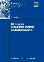 Produktbild: Effizienz der F&uuml;hrungsorganisation deutscher Konzerne
