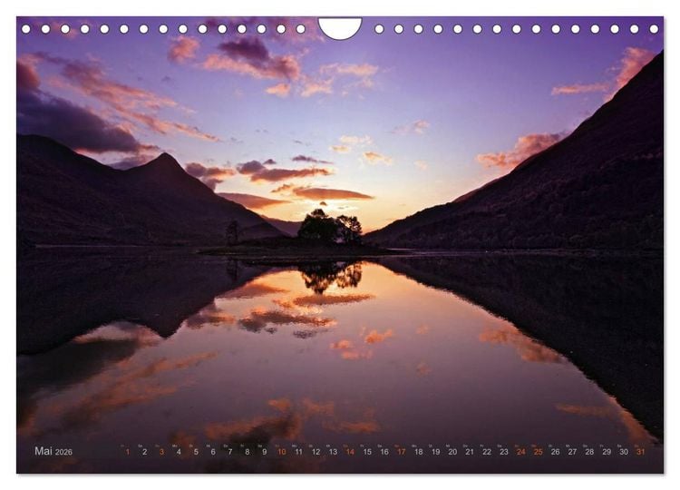 Produktbild: Zauberhafte Abendstimmung (Wandkalender 2026 DIN A4 quer), CALVENDO Monatskalender