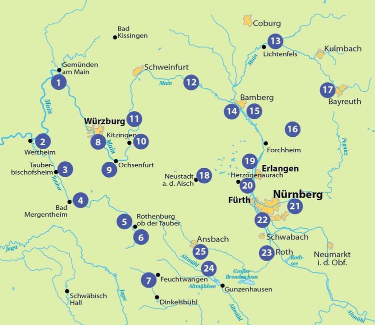 Produktbild: BVA Die 25 sch&ouml;nsten E-Bike Touren in Franken