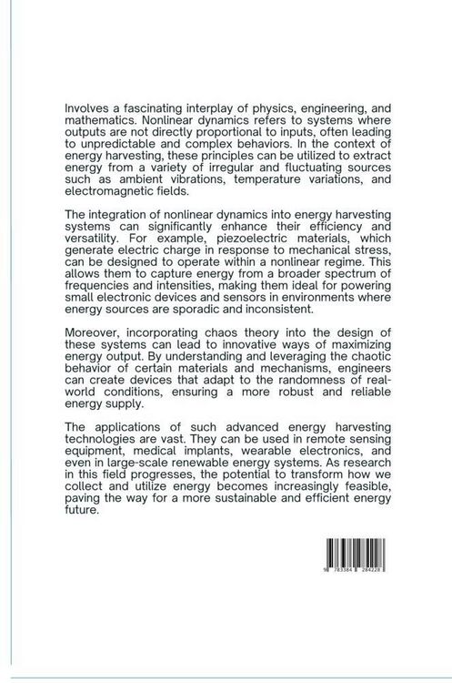 Produktbild: Harnessing Chaos: Nonlinear Dynamics in Integrated Energy Harvesting Systems