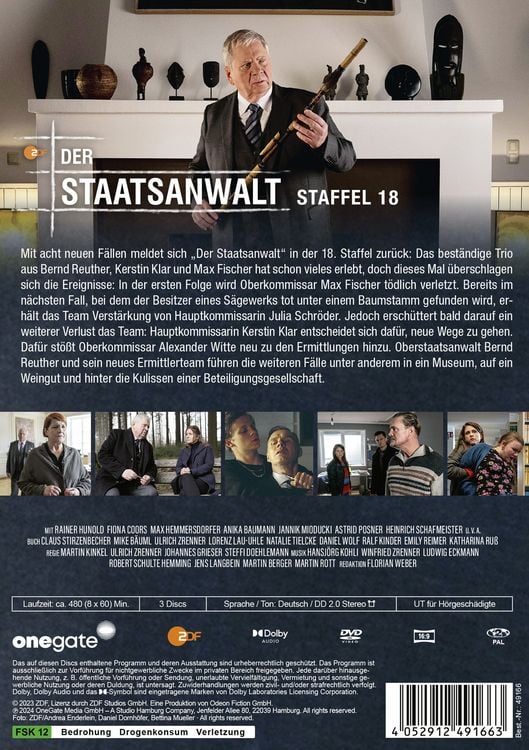 Produktbild: Der Staatsanwalt Staffel 18 [3 DVDs]
