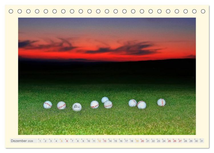 Produktbild: Golf - meine Leidenschaft (Tischkalender 2026 DIN A5 quer), CALVENDO Monatskalender