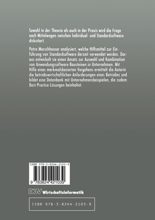 Produktbild: Individualisierte Standardsoftware in der Industrie