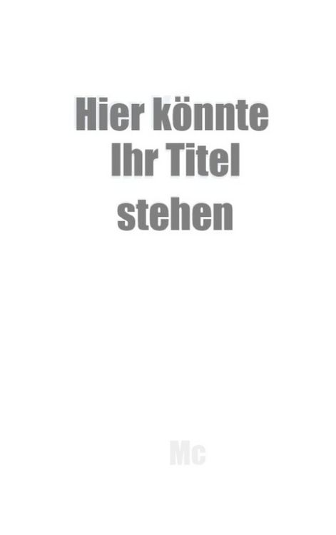 Produktbild: Hier k&ouml;nnte Ihr Titel stehen
