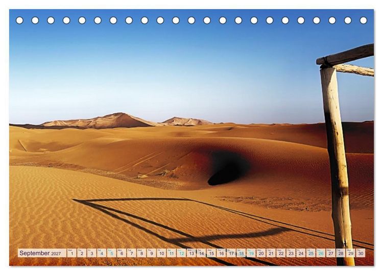 Produktbild: Marocco&rsquo;s Silent Desert (Desk Calendar 2027 DIN A5 landscape), CALVENDO 12 Month DeskCalendar