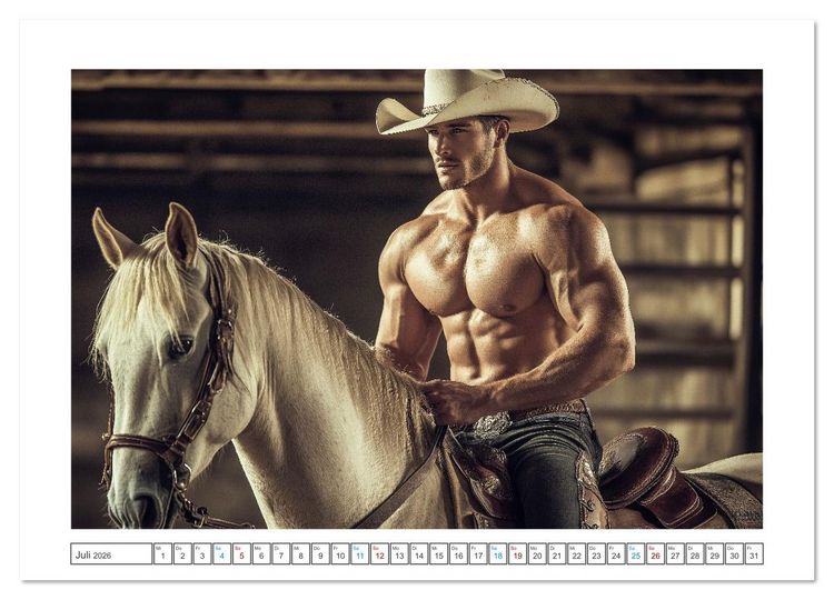Produktbild: Sattel mich, Cowboy! (Wandkalender 2026 DIN A3 quer), CALVENDO Monatskalender