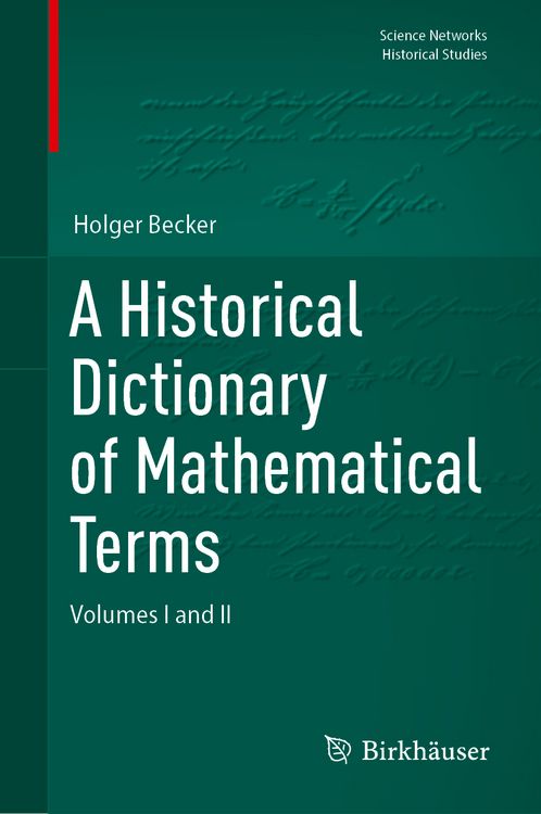 Produktbild: A Historical Dictionary of Mathematical Terms