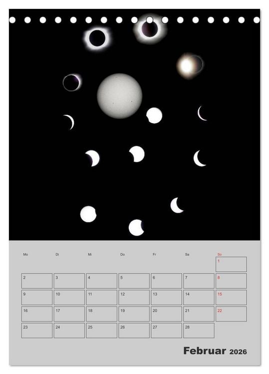 Produktbild: Wunderbares Universum (Tischkalender 2026 DIN A5 hoch), CALVENDO Monatskalender