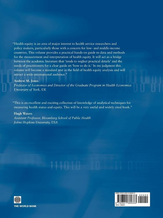 Produktbild: Analyzing Health Equity Using Household Survey Data