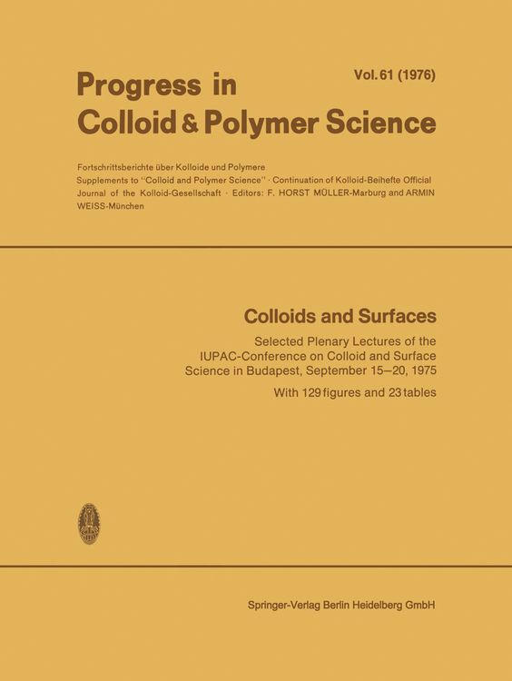 Produktbild: Colloids and Surfaces