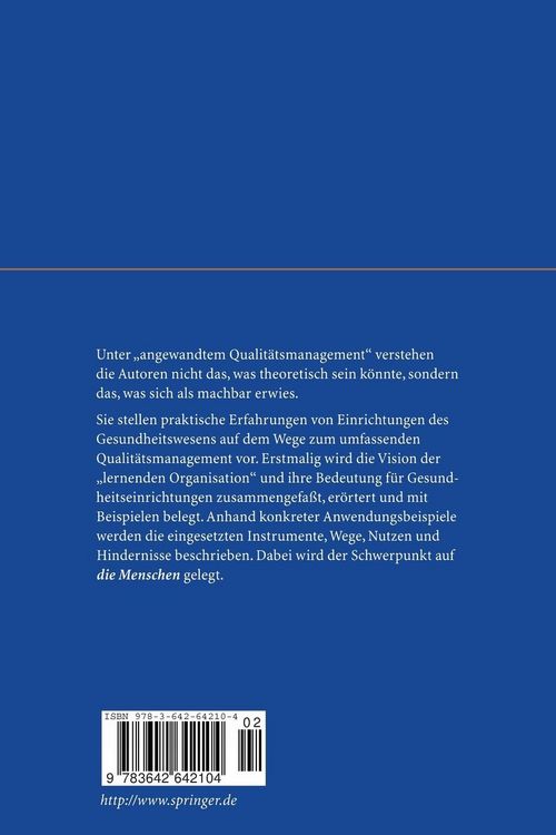 Produktbild: Angewandtes Qualit&auml;tsmanagement
