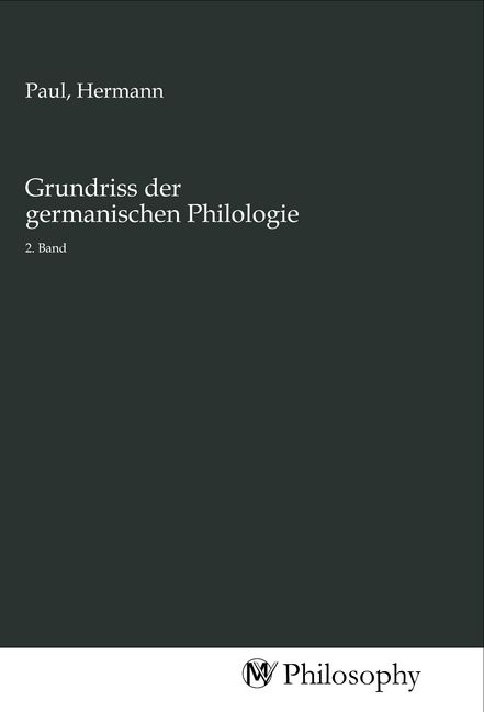 Produktbild: Grundriss der germanischen Philologie