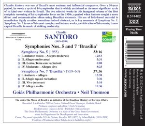 Produktbild: Sinfonien 5 and 7 'Bras&iexcl;lia'