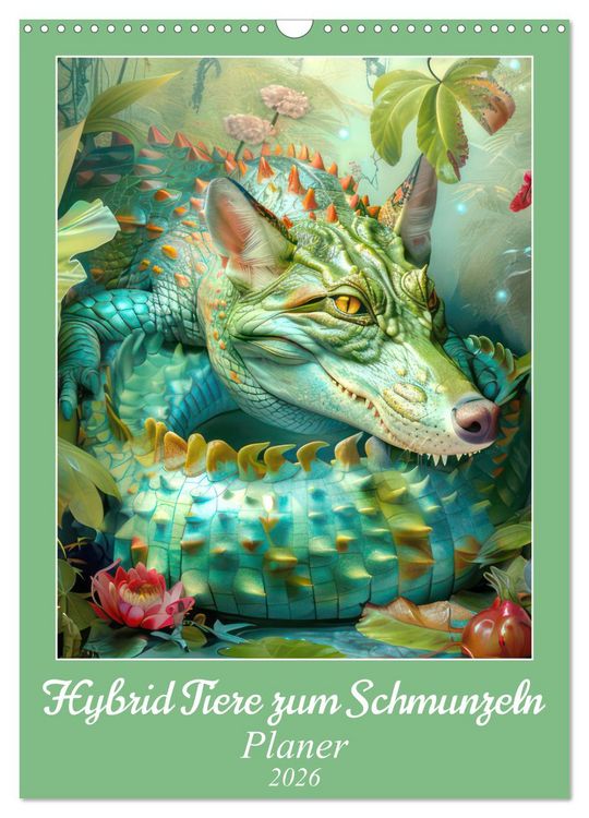 Produktbild: Hybrid Tiere zum Schmunzeln - Planer (Wandkalender 2026 DIN A3 hoch), CALVENDO Monatskalender