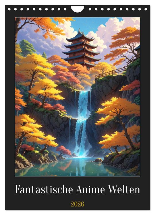 Produktbild: Fantastische Anime Welten (Wandkalender 2026 DIN A4 hoch), CALVENDO Monatskalender