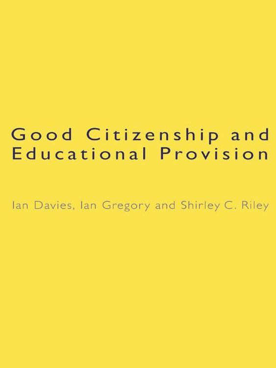 Produktbild: Good Citizenship and Educational Provision