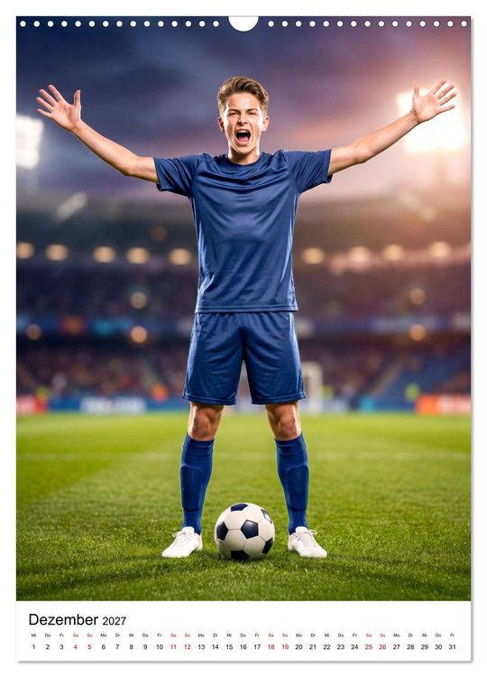 Produktbild: Am Ball - Dynamik des modernen Fu&szlig;balls (Wandkalender 2027 DIN A3 hoch), CALVENDO Monatskalender