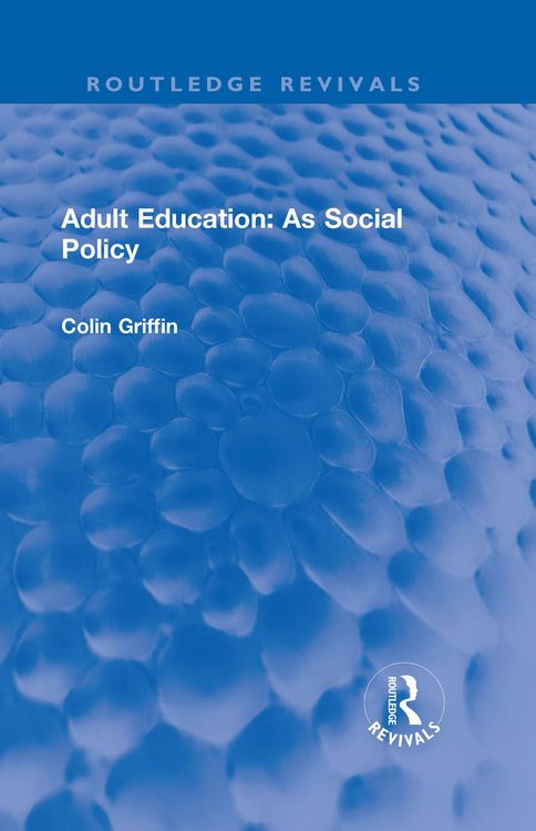 Produktbild: Adult Education: As Social Policy