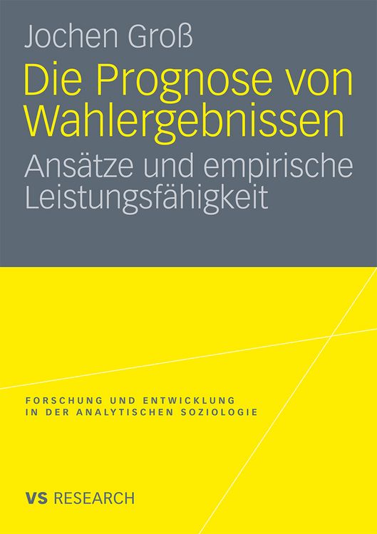 Produktbild: Die Prognose von Wahlergebnissen
