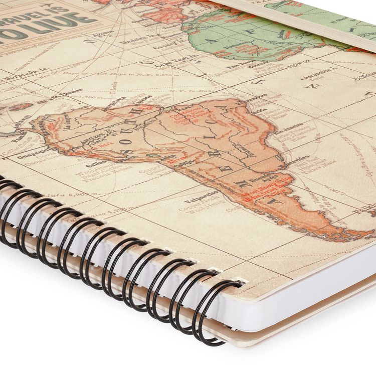 Produktbild: Legami Notizbuch liniert mit Spiralbindung - Maxi - Travel