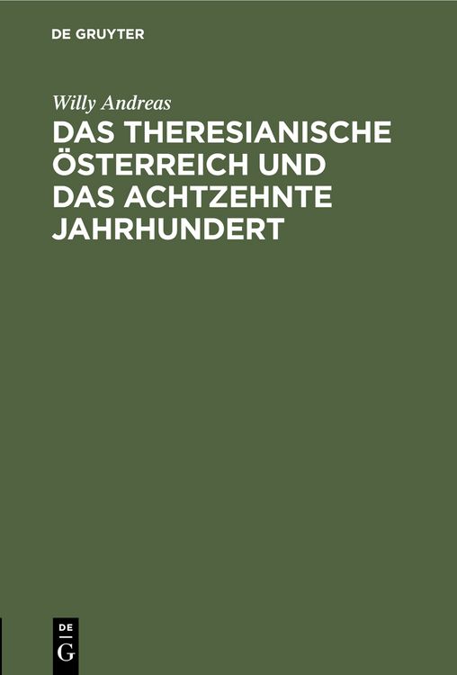 Produktbild: Das Theresianische &Ouml;sterreich und das achtzehnte Jahrhundert