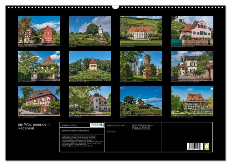 Produktbild: Ein Wochenende in Radebeul (Wandkalender 2026 DIN A2 quer), CALVENDO Monatskalender