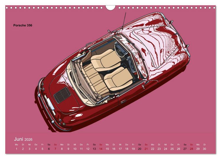 Produktbild: Made in Germany - Illustrationen deutscher Oldtimer (Wandkalender 2026 DIN A3 quer), CALVENDO Monatskalender