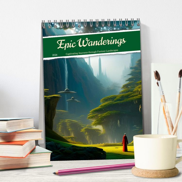 Produktbild: Epic Wanderings (Desk Calendar 2026 DIN A5 portrait), CALVENDO 12 Month DeskCalendar