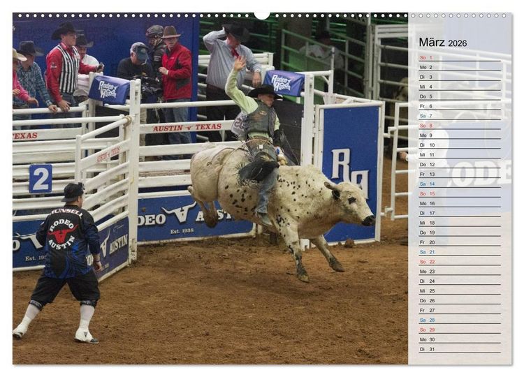 Produktbild: Faszination Rodeo (hochwertiger Premium Wandkalender 2026 DIN A2 quer), Kunstdruck in Hochglanz
