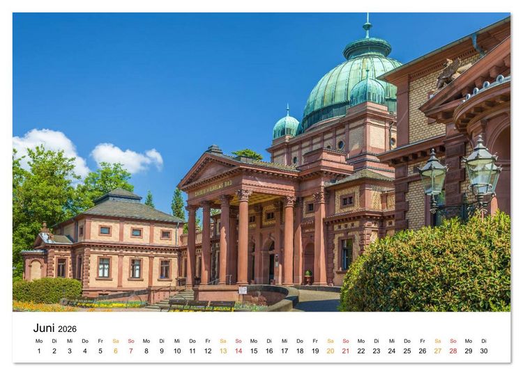 Produktbild: Bad Homburg - Die Perle im Hochtaunus (Tischkalender 2026 DIN A5 quer), CALVENDO Monatskalender