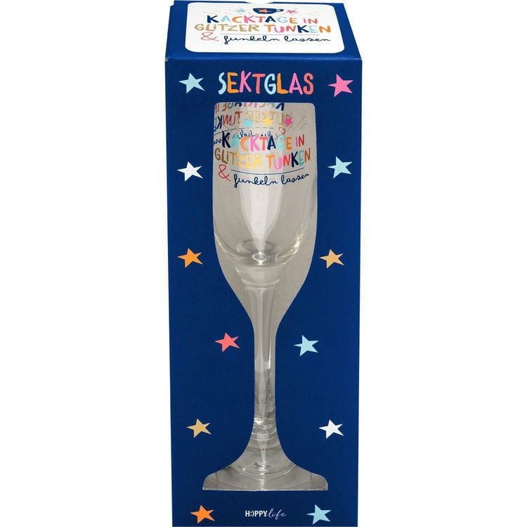 Produktbild: Sektglas "Kacktage in Glitzer tunken & funkeln lassen"