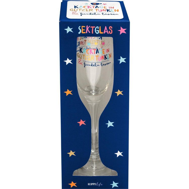 Produktbild: Sektglas "Kacktage in Glitzer tunken & funkeln lassen"