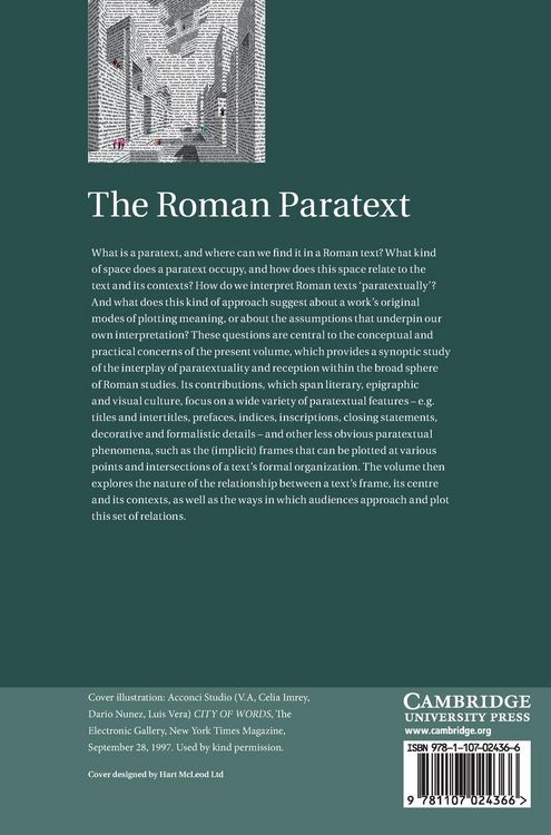 Produktbild: The Roman Paratext