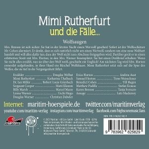 Produktbild: Mimi Rutherfurt - Wolfsaugen,1 Audio-CD