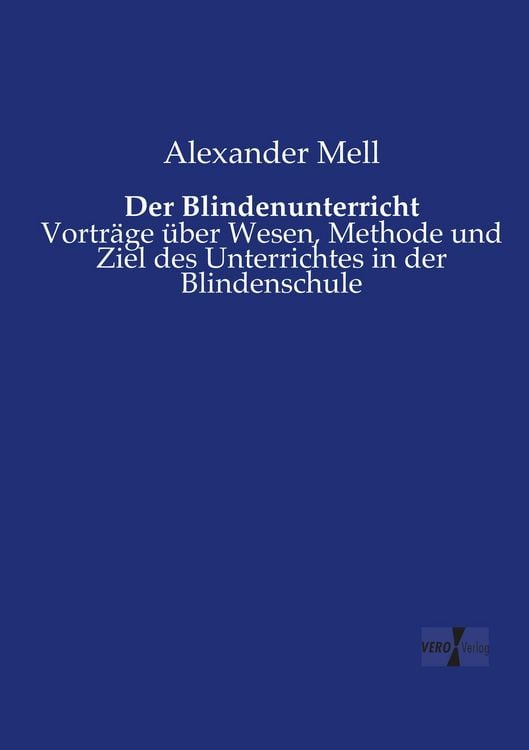 Produktbild: Der Blindenunterricht