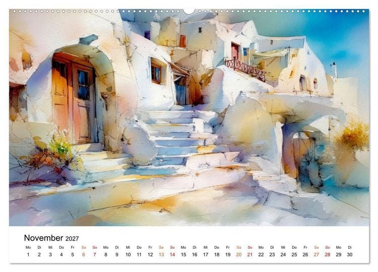 Produktbild: Mediterraner Glanz (hochwertiger Premium Wandkalender 2027 DIN A2 quer), Kunstdruck in Hochglanz